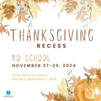 Thanksgiving Recess 2024 Instagram Post ENG