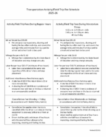 Transportation Fee Schedule 2025-26