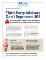 URS Outside Advisors Warning 2024