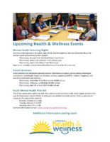 Upcoming Health and Wellness Events