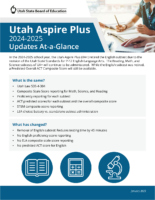 Utah Aspire Plus Updates