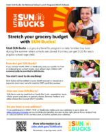 Utah SUN Bucks for National School Lunch Program (NSLP) Schools