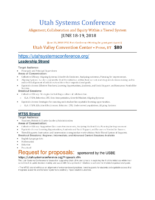 Utah Systems Conference Flyer