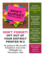 W2 Opt Out Flyer