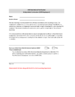 W9 Indpendent Contractors Form
