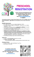 WORKING Tuition Preschool Registration Flyer