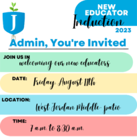 Welcome New Educators Invite