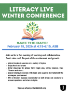 Winter Literacy Live Flyer
