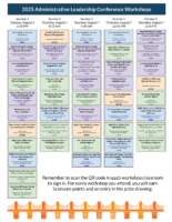 Workshop Session Schedule